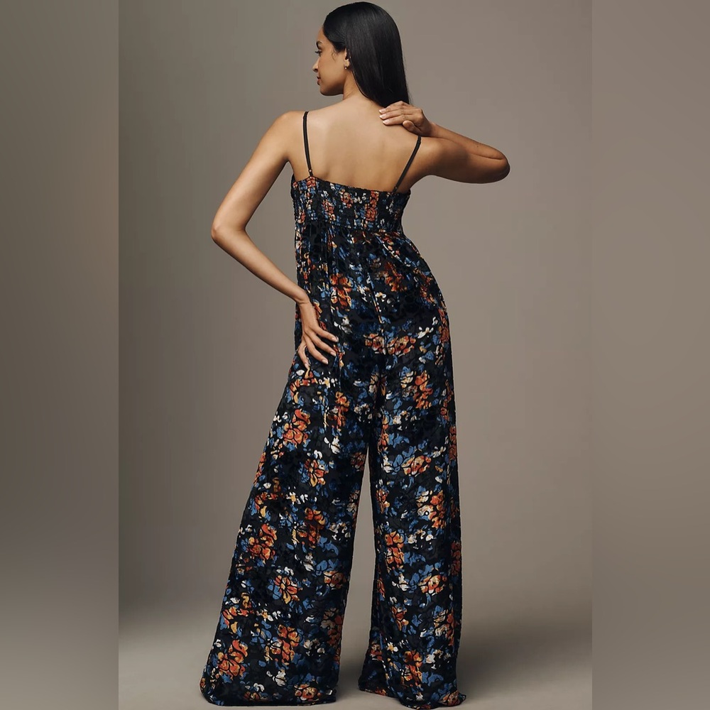 NWOT - Hutch The Mabel Velvet Wide-Leg Jumpsuit - Picture 3 of 7